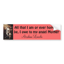 my angel mother bumper sticker