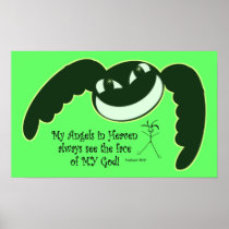 My Angels in Heaven - Matthew 18:10 posters