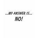 My Answer Is NO T-Shirt