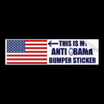 My Anti Obama Bumper Sticker bumper stickers
