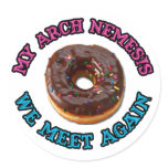 My arch nemesis...the evil doughnut! stickers