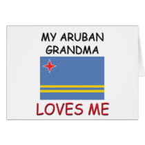 My Aruban Grandma Loves Me cards by flagshirt My Aruban Grandma Loves Me cards