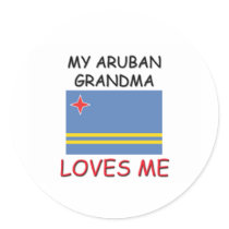 My Aruban Grandma Loves Me stickers by flagshirt My Aruban Grandma Loves Me stickers