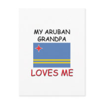 My Aruban Grandpa Loves Me postcards by flagshirt My Aruban Grandpa Loves Me postcards
