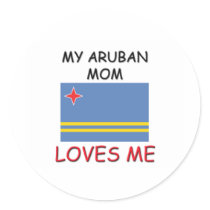 My Aruban Mom Loves Me stickers by flagshirt My Aruban Mom Loves Me stickers