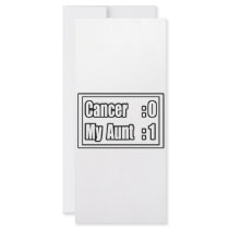 My Aunt Beat Cancer (Scoreboard) Rack Card Design