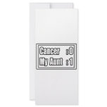 My Aunt Beat Cancer (Scoreboard) rack cards