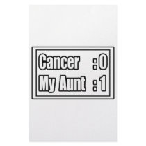 My Aunt Beat Cancer (Scoreboard) Personalized Stationery