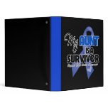 My Aunt is a Survivor - Colon Cancer Vinyl Binder