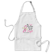 My Aunt Is An Angel 2 Breast Cancer Apron
