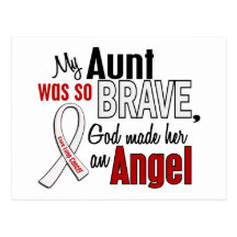 My Aunt Is An Angel Lung Cancer Post Cards