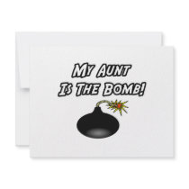My Aunt Is The Bomb invitations by Proud_Aunt_Shirts My Aunt Is The Bomb invitations