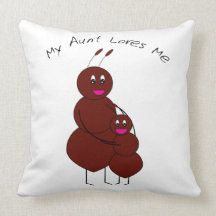 My Aunt Loves Me Ant American MoJo Pillow