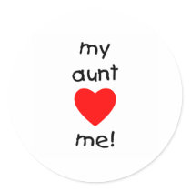My Aunt Loves Me stickers