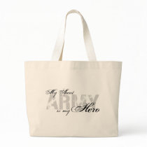 My Aunt My Hero - ARMY Tote Bags