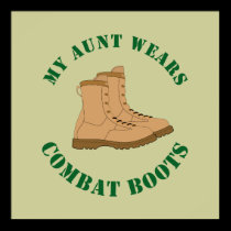 My Aunt Wears Combat Boots - Poster posters