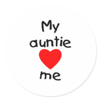 My Auntie Loves Me stickers