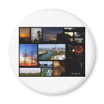 My Austin Collage by James R Granberry Refrigerator Magnets