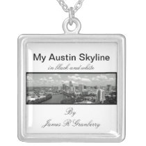 My Austin Skyline in black and white necklace necklaces