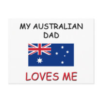My AUSTRALIAN DAD Loves Me Post Card