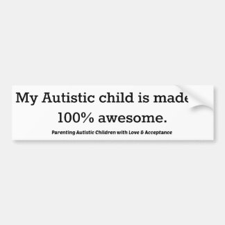 bumper autistic sticker awesome child made awareness autism stickers
