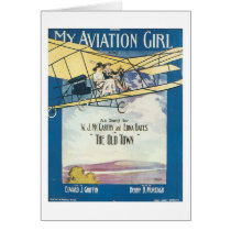 My Aviation GIrl Vintage Songbook Cover cards