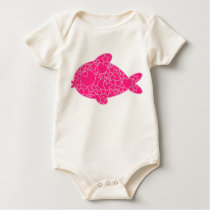 My baby: a pink fish t-shirts by adellaandmella My baby: a pink fish t-shirts