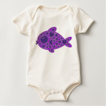 My baby: a purple fish t-shirts by adellaandmella My baby: a purple fish t-shirts