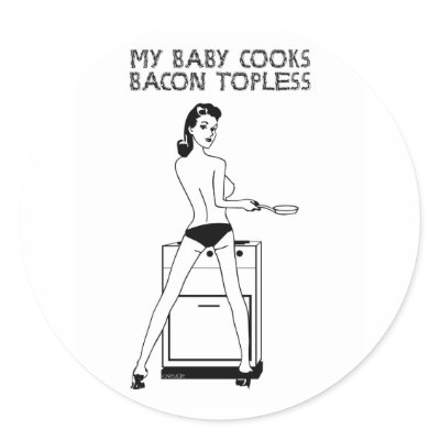 My Baby Cooks Bacon Stickers by thebriancarver