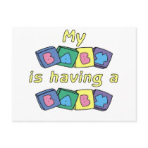 My Baby Is Having A Baby Postcard