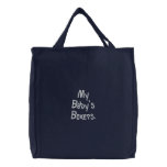 My Baby's Boxers. Embroidered Tote Bags
