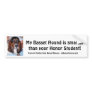 My Basset Hound is smarter than ..... Bumper Stickers