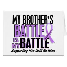 My Battle Too 1 Brother Hodgkin’s Lymphoma Greeting Card