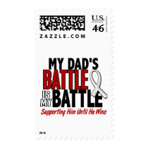 My Battle Too 1 Dad BONE / LUNG CANCER Stamp