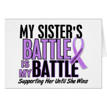My Battle Too 1 Sister Hodgkin’s Lymphoma Greeting Card