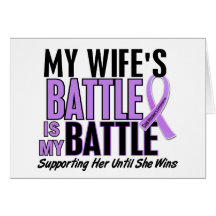 My Battle Too 1 Wife Hodgkin’s Lymphoma Greeting Cards