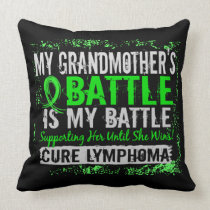 My Battle Too 2 Lymphoma Grandmother Throw Pillow