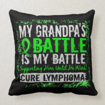 My Battle Too 2 Lymphoma Grandpa Pillows