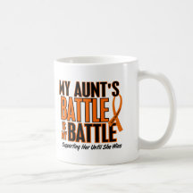 My Battle Too Aunt Leukemia Mug