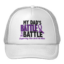 My Battle Too Dad Pancreatic Cancer Trucker Hats