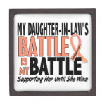 My Battle Too Daughter-In-Law Uterine Cancer Premium Keepsake Box
