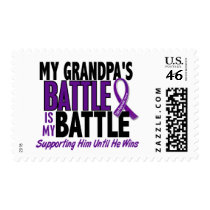 My Battle Too Grandpa Pancreatic Cancer Stamp