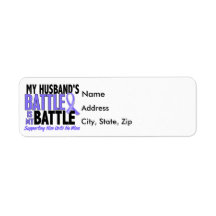 My Battle Too Husband Esophageal Cancer Custom Return Address Labels