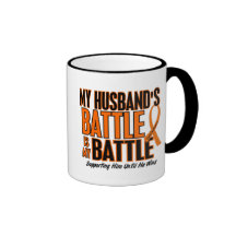 My Battle Too Husband Leukemia Coffee Mugs