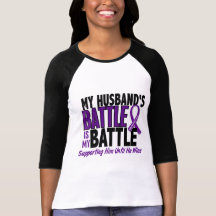 My Battle Too Husband Pancreatic Cancer Tshirt