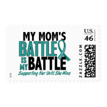 My Battle Too Mom Ovarian Cancer Postage Stamps