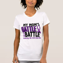 My Battle Too Mom Pancreatic Cancer Tshirts