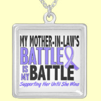 My Battle Too Mother-In-Law Esophageal Cancer necklaces