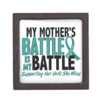 My Battle Too Mother Ovarian Cancer Premium Jewelry Box