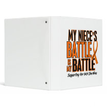 My Battle Too Niece Leukemia binders by awarenessgifts My Battle Too Niece Leukemia binders